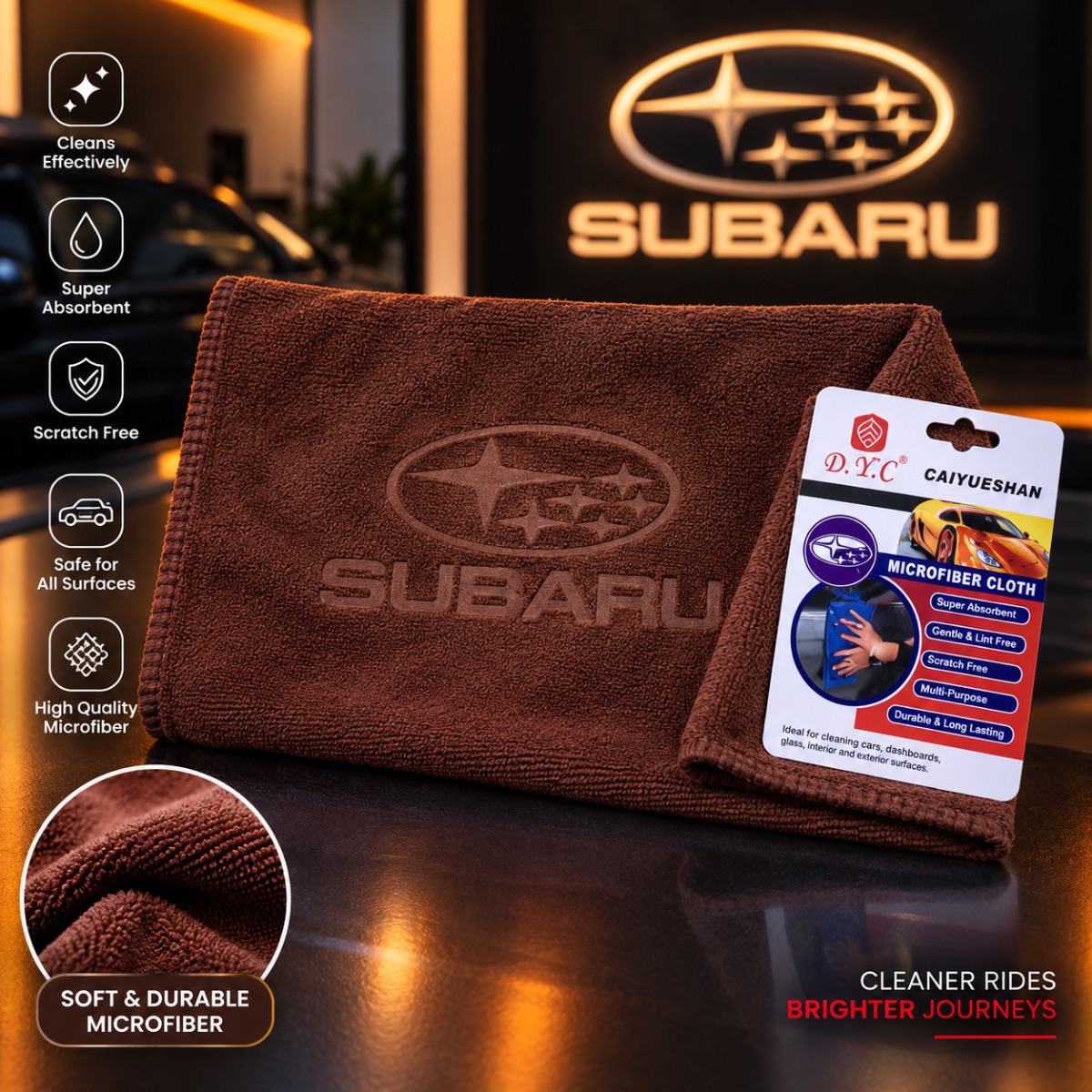 Subaru Microfiber Car Cleaning Cloth