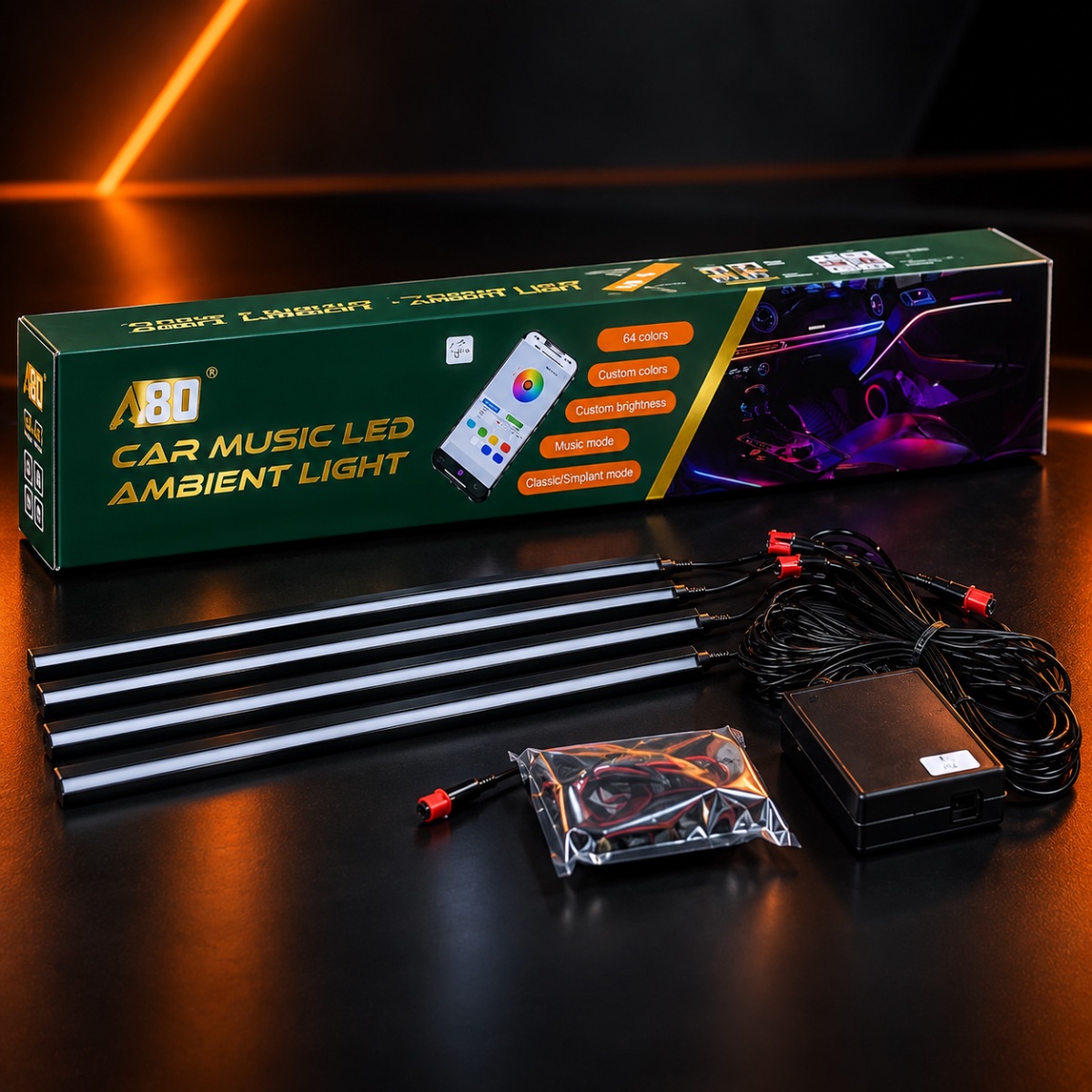 A80 Car Music LED Ambient Light