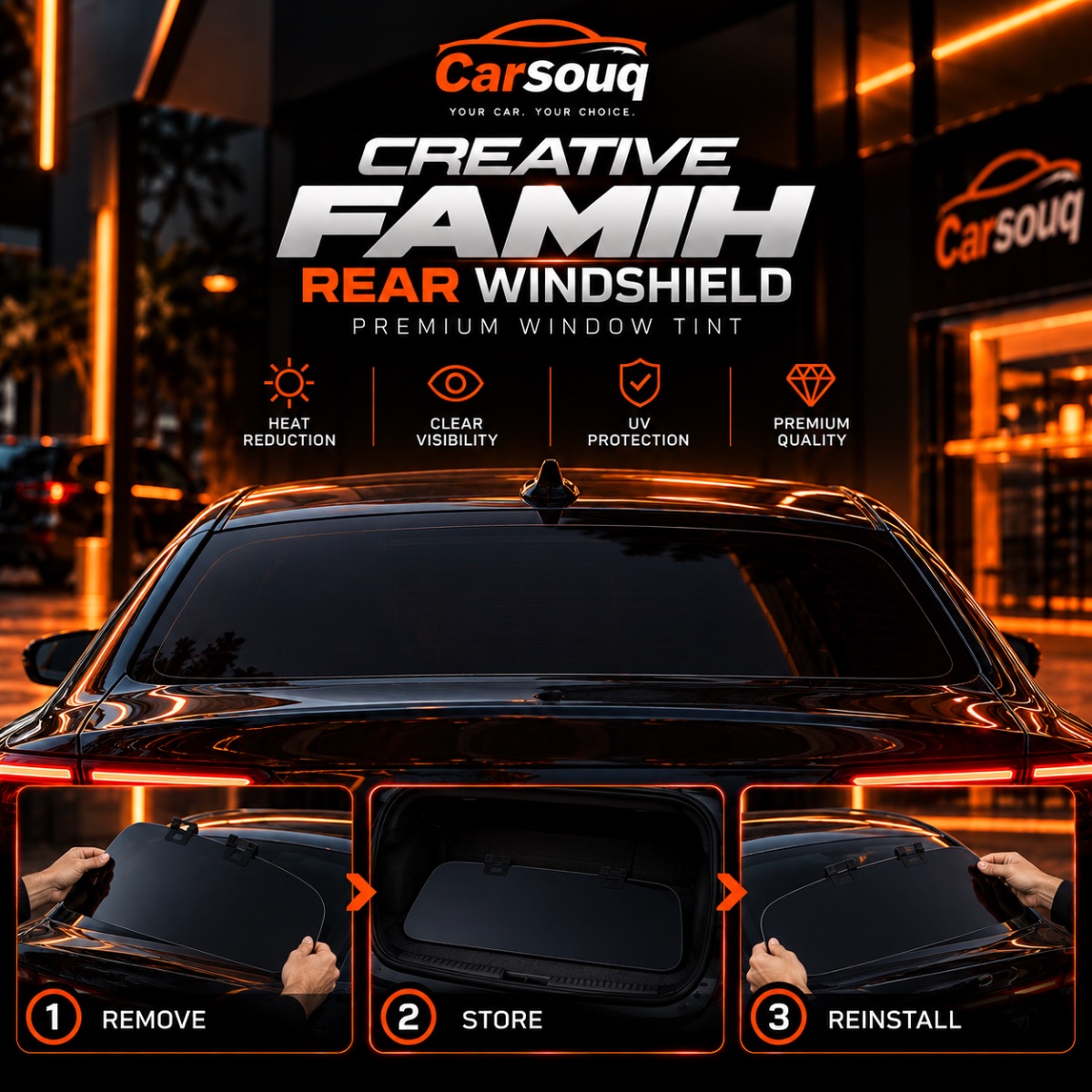 Creative Famih Rear Windshield